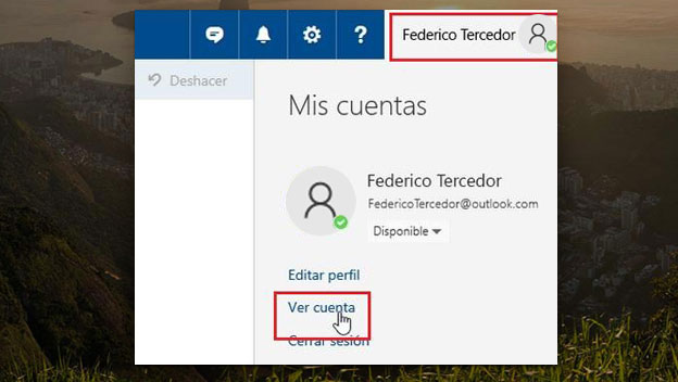 cambiar contraseña de outlook jomail